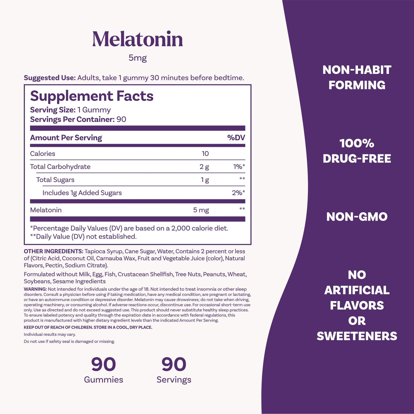 Natrol Melatonin Gummies, Sleep Support, 90 Strawberry-Flavored Adult Melatonin Gummies, 5 mg Sleep Aids for Adults