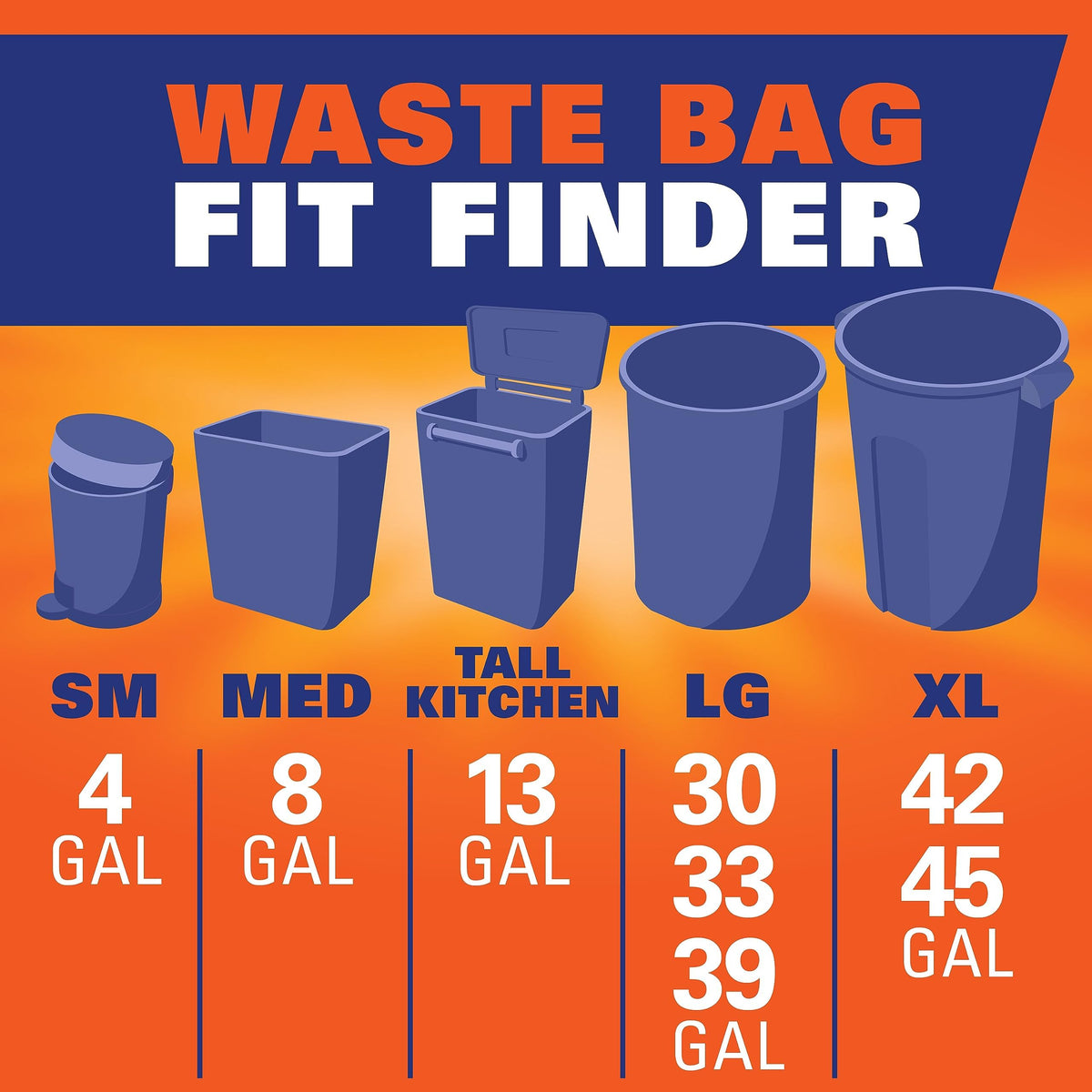 Hefty Ultra Strong 13 Gallon Trash Bags, Tall Kitchen Trash Bags 13 Gallon Size, Drawstring Closure, Continuous Odor Control, White, Lavender and Sweet Vanilla Scent, 110 Bags