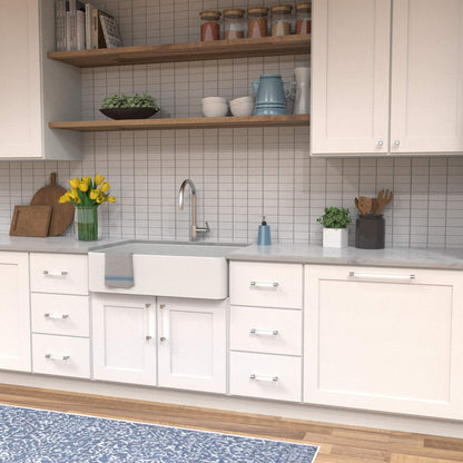 Hickory Hardware 1 Pack Solid Core Kitchen Cabinet Pulls, Luxury Cabinet Handles, Hardware for Doors & Dresser Drawers, 8-13/16 Inch (224mm) Hole Center, Crysacrylic with Chrome, Midway Collection