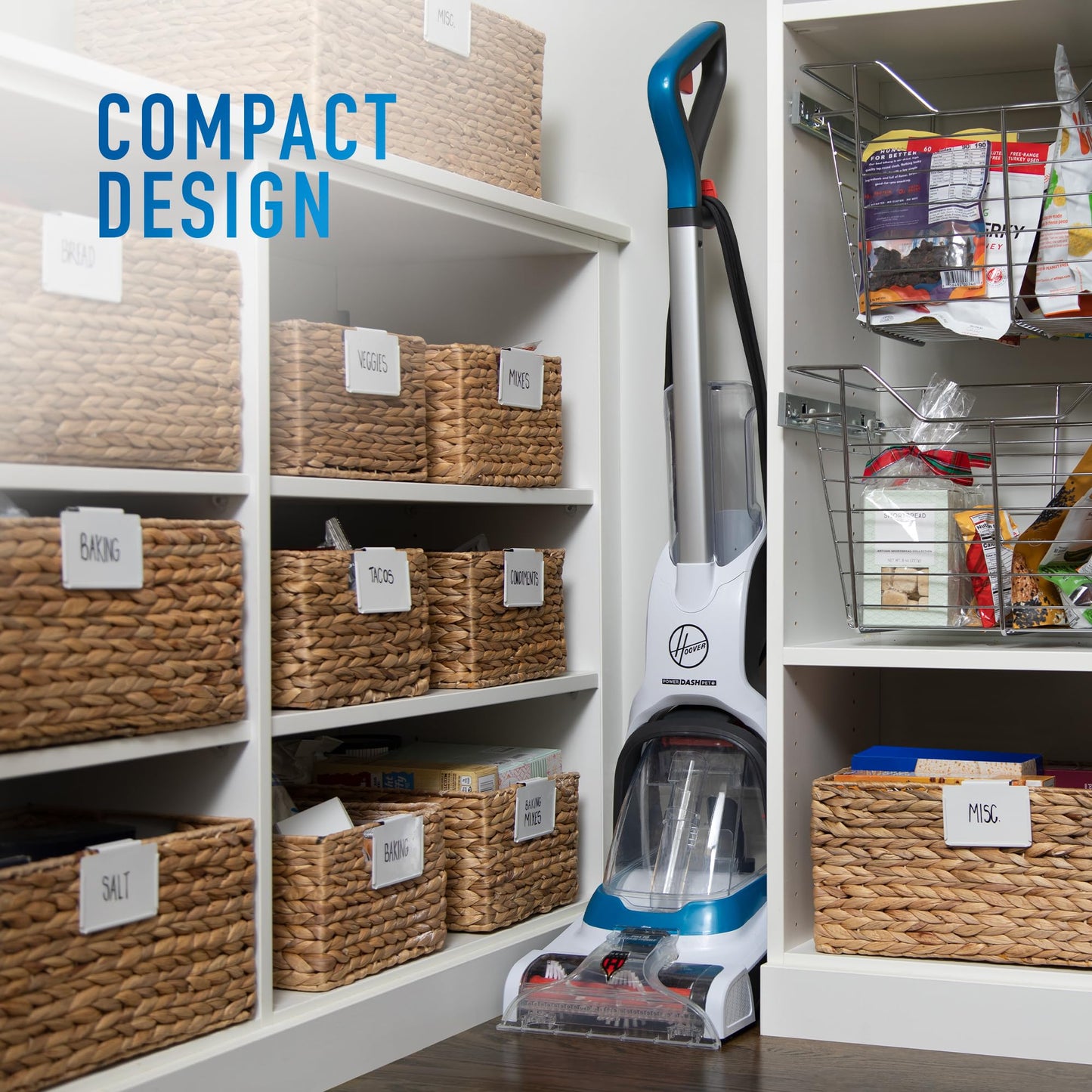 Hoover PowerDash Pet Compact Carpet Cleaner Machine, Lightweight Shampooer Machine, Pair with a Hoover Carpet Cleaner Solution for a Bright, Refreshed Home