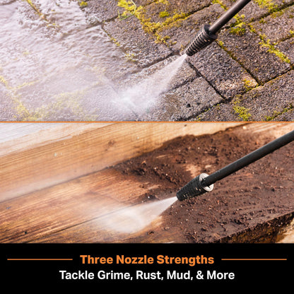 LawnMaster Electric Pressure Washer with Detergent Bottle