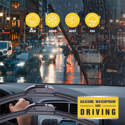 5 PLUS® Silicone Wiper Blades 22 inch wiper blades 2 pack Replacement For Ford F Series 2023-2012 Expedition 22-08,Chevy Silverado GMC Sierra Series 2023-2019 2006-1999 Windshield Wiper Blades