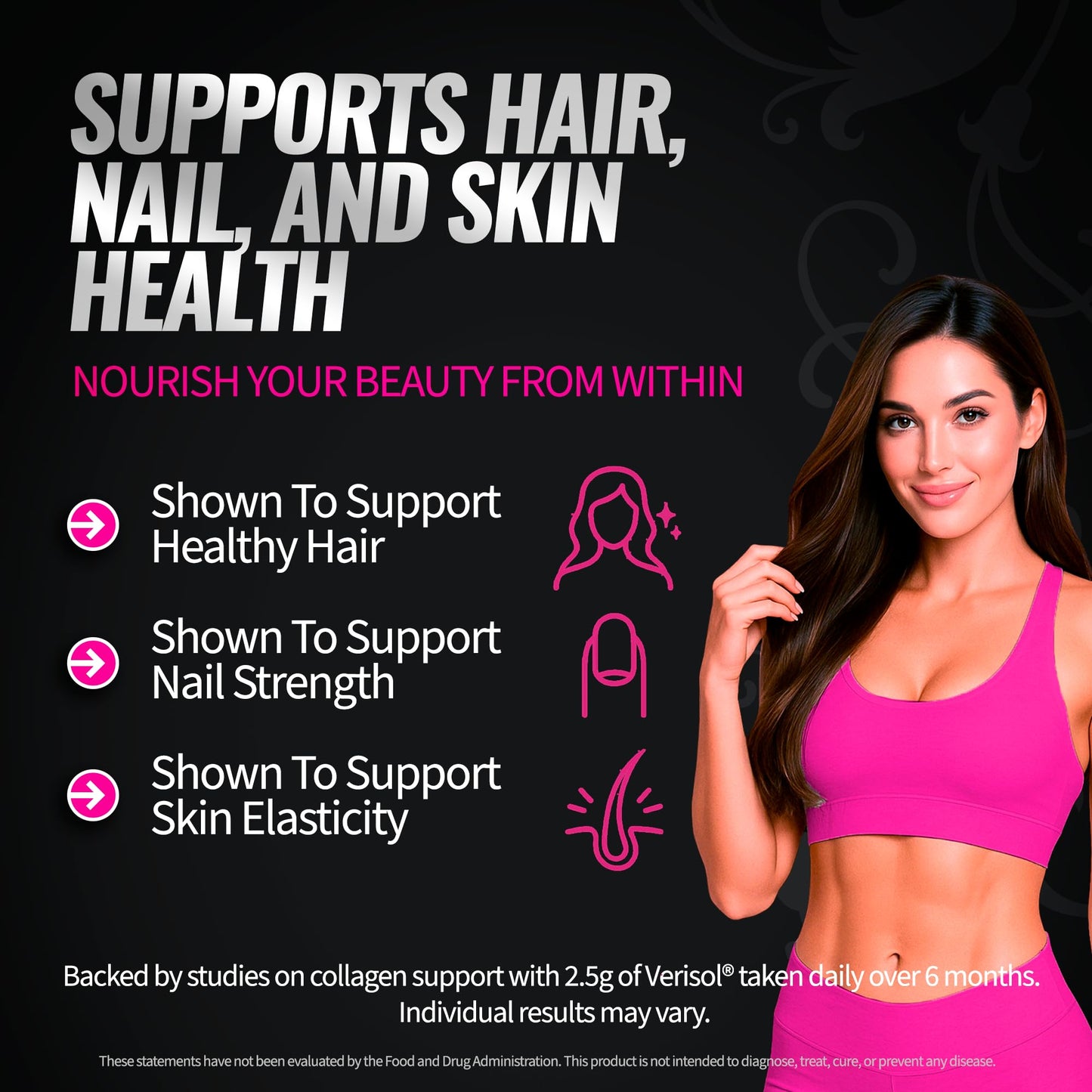 Bold Buns Creatine for Women – Booty Builder Supplement with Collagen & BCAA – Supports Muscle Development, Post-Workout Recovery, Skin Elasticity, Healthy Hair & Nail | Unflavored – 30 Servings