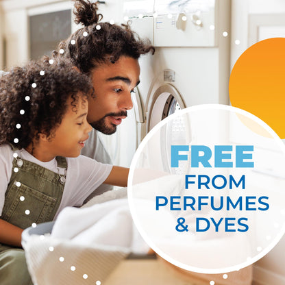 ARM & HAMMER Power Sheets Laundry Detergent, Fragrance Free, No Dyes or Perfumes, Lightweight and Travel-Friendly, 35 Count, Up to 70 Small Loads