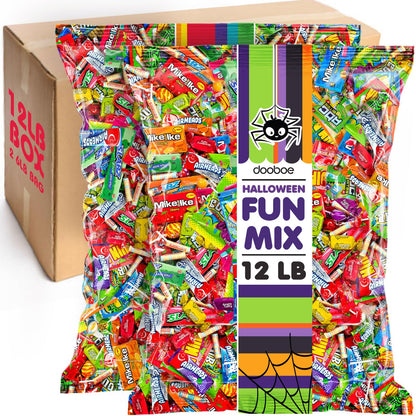 Halloween Bulk Candy - 12 Pounds - Trick Or Treat Big Bulk Candies - Individually Wrapped Candies - Schools, Offices, Claw Machine