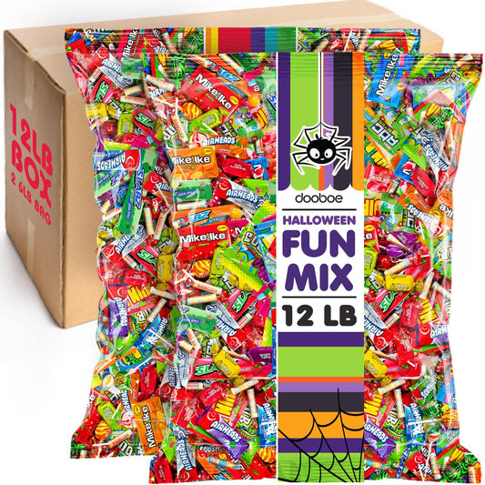 Halloween Bulk Candy - 12 Pounds - Trick Or Treat Big Bulk Candies - Individually Wrapped Candies - Schools, Offices, Claw Machine