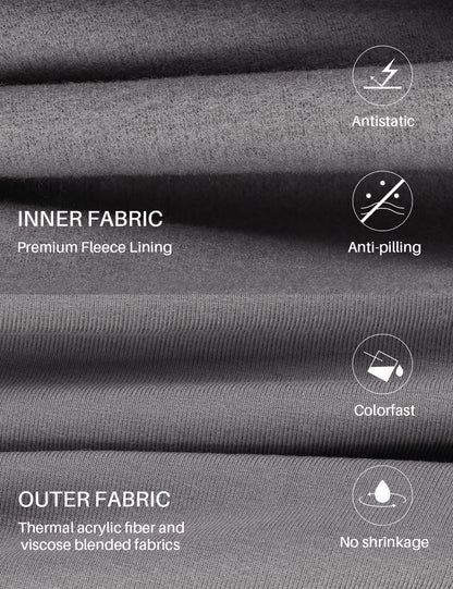 gagli Thermal Underwear for Men: Micro-Fleece Lined Long Johns Warm Base Layer, Soft Thermals Top and Bottom Set for Cold Weather 32-50℉