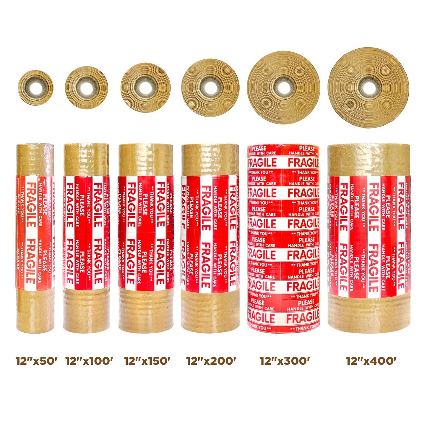 Honeycomb Packing Paper, 12"x200' Brown | Perforated Honeycomb Packing Paper Recyclable Moving Supplies for Shipping & Moving | Plastic-Free Alternative to Bubble Cushion Wrap with 36 Fragile Stickers