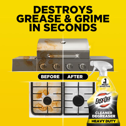 Easy-Off Heavy Duty Degreaser Cleaner Spray, Kitchen Degreaser, 32 Oz
