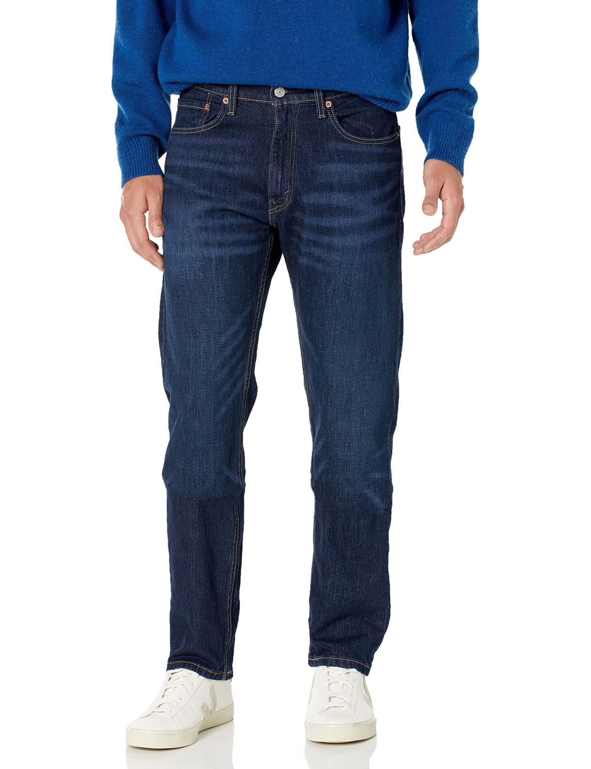 Levi's Men's 505 Regular Fit Jeans (Also Available in Big & Tall), Nail Loop Knot-Dark Indigo, 38W x 34L