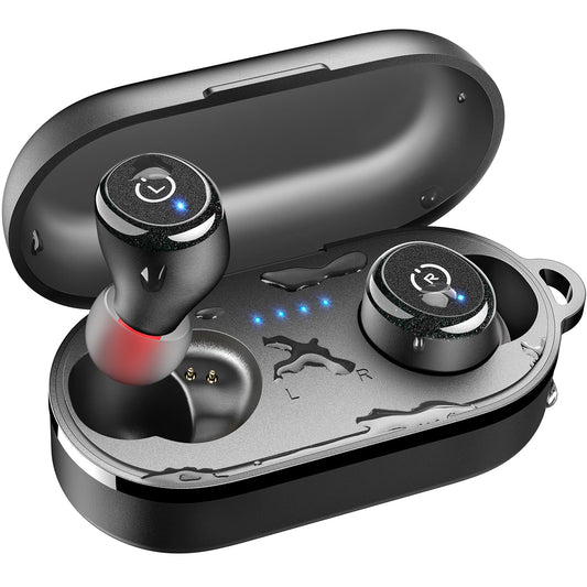 TOZO T10 Wireless Earbuds Bluetooth 5.3 Headphones, App Customize EQ, Ergonomic Design, 55H Playtime, Wireless Charging Case, IPX8 Waterproof Sound in-Ear Headset, New Version