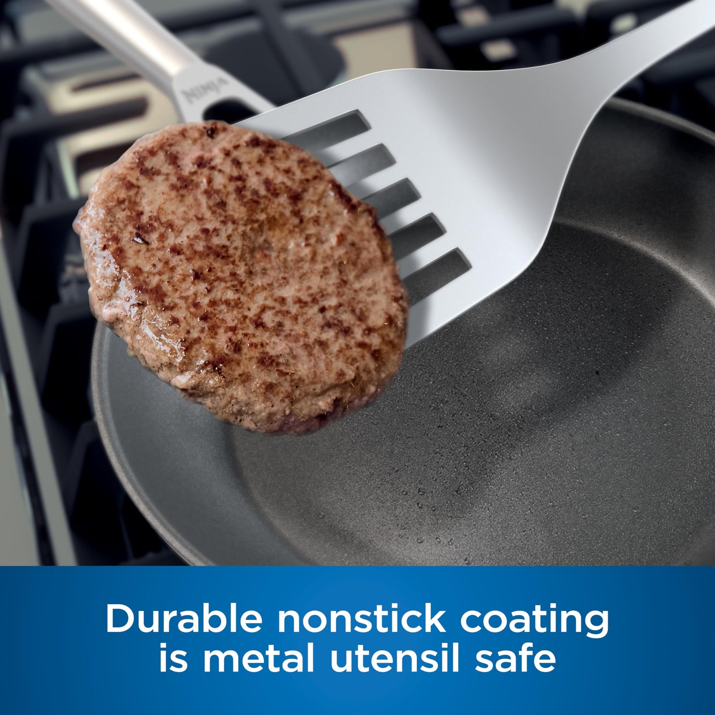 Ninja Cookware, Ninja NeverStick Professional, 16-Piece Pots and Pans Set, Non Stick Frying Pans, Kitchen Essentials, Stock Pot, Sauce Pan, Glass Lids, Saute Pan, All Stovetops, Black, C39900