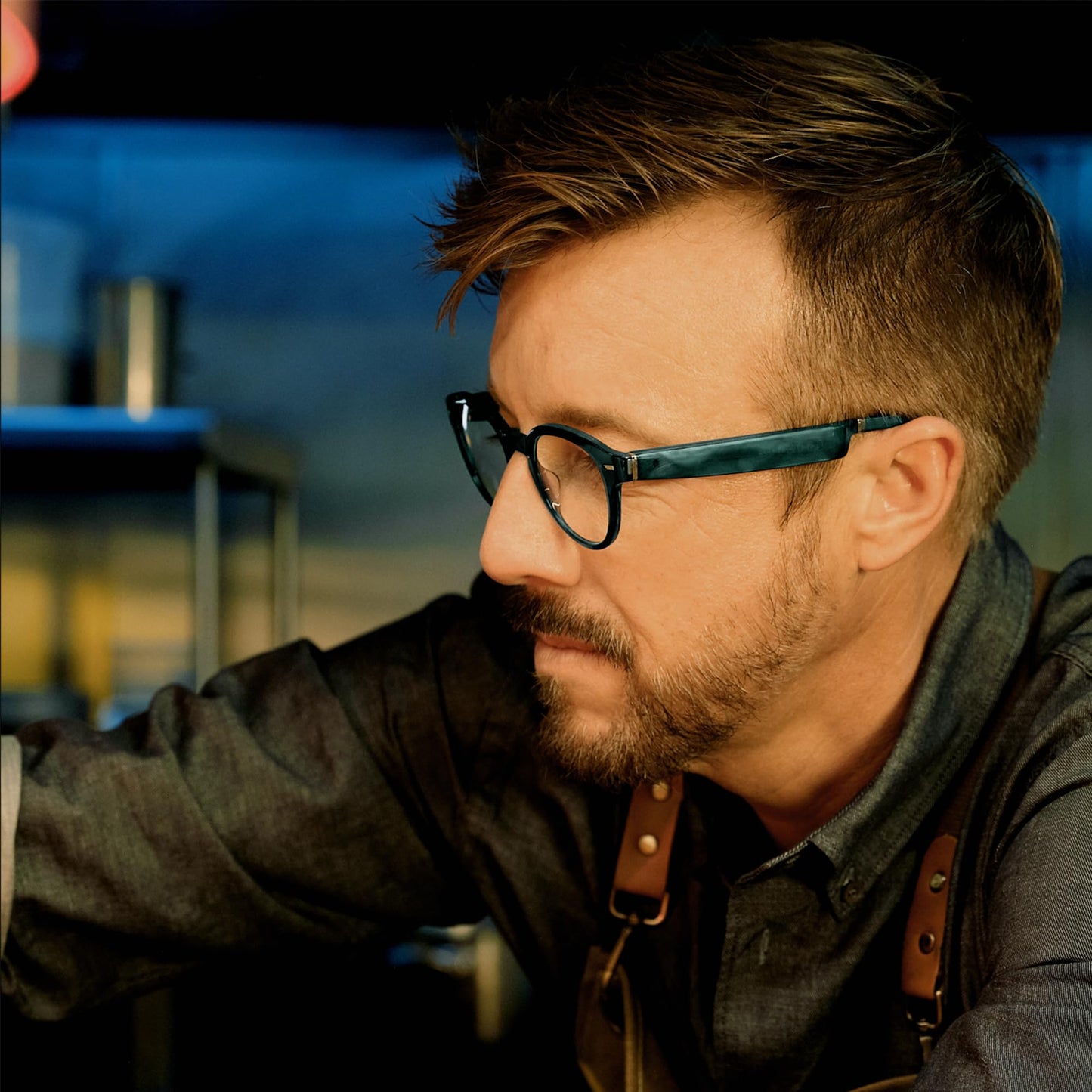 Amazon Echo Frames (newest model) + Echo Show 8 (newest model), Smart Glasses with Alexa, Round frames in Blue Tortoise with prescription ready lenses