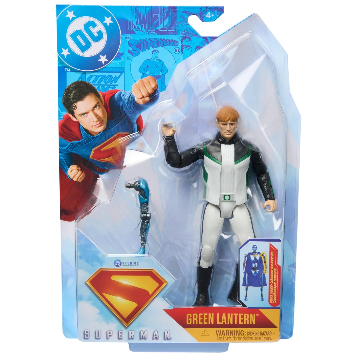 DC Comics, Superman, Green Lantern, 6-Inch Action Figure, Authentic Superman Movie Styling, Super Heroes Kids Toys for Boys and Girls Ages 4 and Up