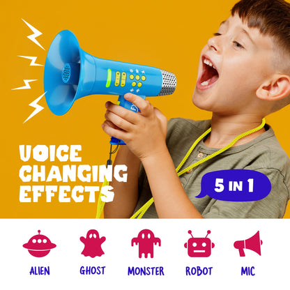 Mini Explorer Voice Changer for Kids for Kids - Voice Changing Device for Boys & Girls Ages 3-8+ Olds Birthday Gifts for 3, 4, 5, 7, 8 Year Old Boy - Toys Gift Ideas for Kid, Toddler