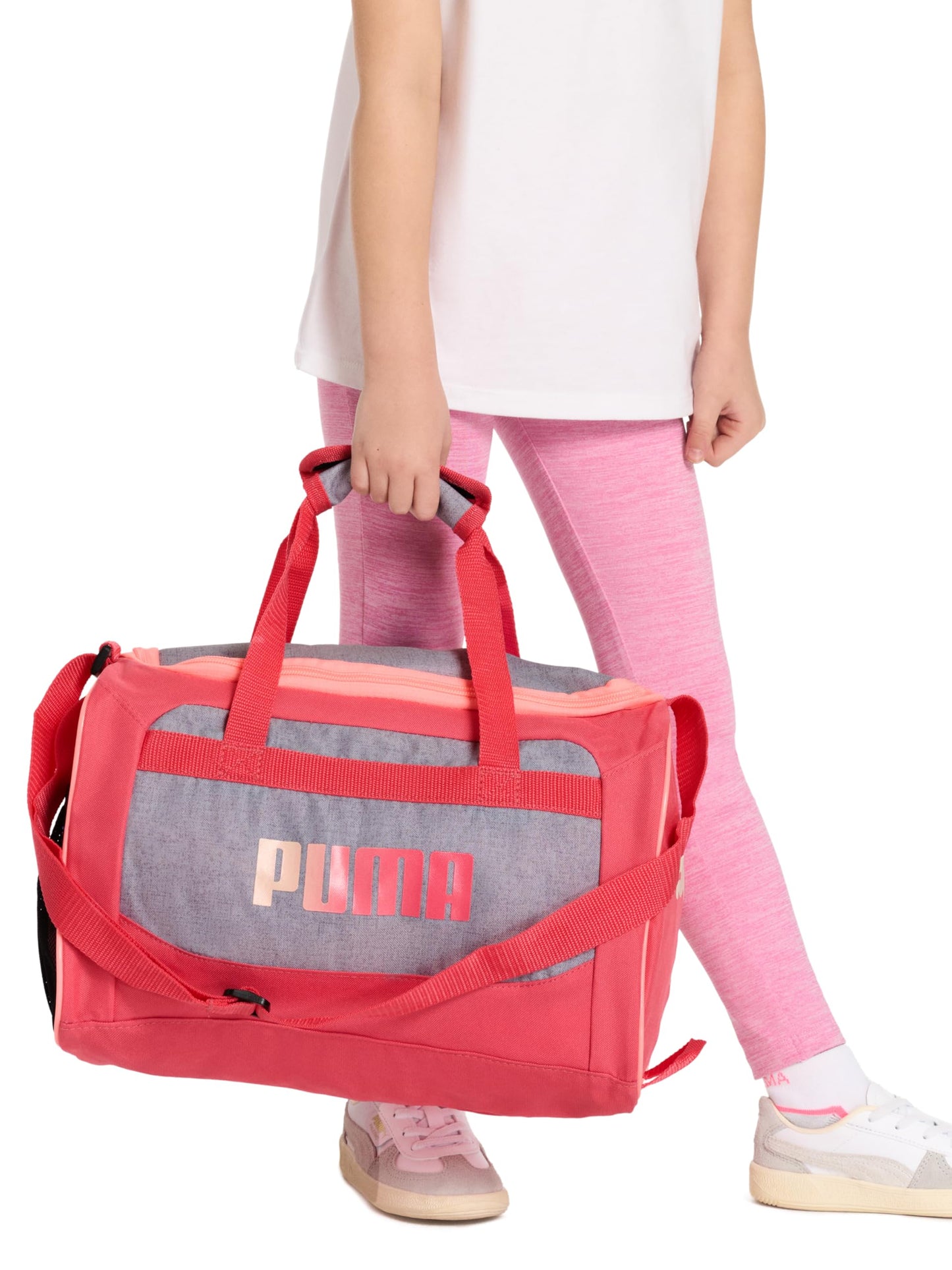 PUMA Kids' Evercat Transformation Duffel Bag, Pink/Multi, One Size