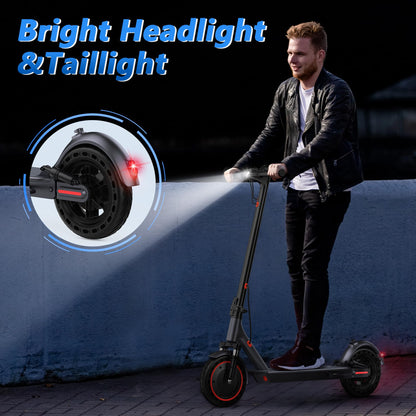Electric Scooter for Adults, 8.5"/10" Tires, 19/22Mph, 350W/500W Motor, 21-28 Miles Range, Folding E-Scooter with Dual Suspension,APP(V1/SPRO/MAX/PRO)