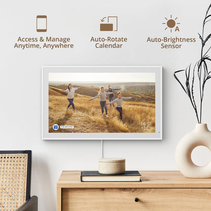 Dragon Touch 21.5" Digital Calendar Chore Chart – 1080P Full HD Interactive Touchscreen, Smart Family Planner, Hearth Display Digital Calendar Wall & Desk Mountable for Seamless Scheduling