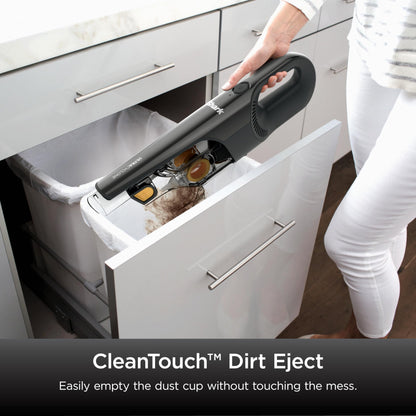 Shark UltraCyclone Pet Pro Plus Cordless Hand Vacuum, Powerful Suction, Handheld Vacuum for Car & Home, Pet Power Brush, Crevice Tool, Scrubbing Brush, XL Dust Cup, Black, CH951