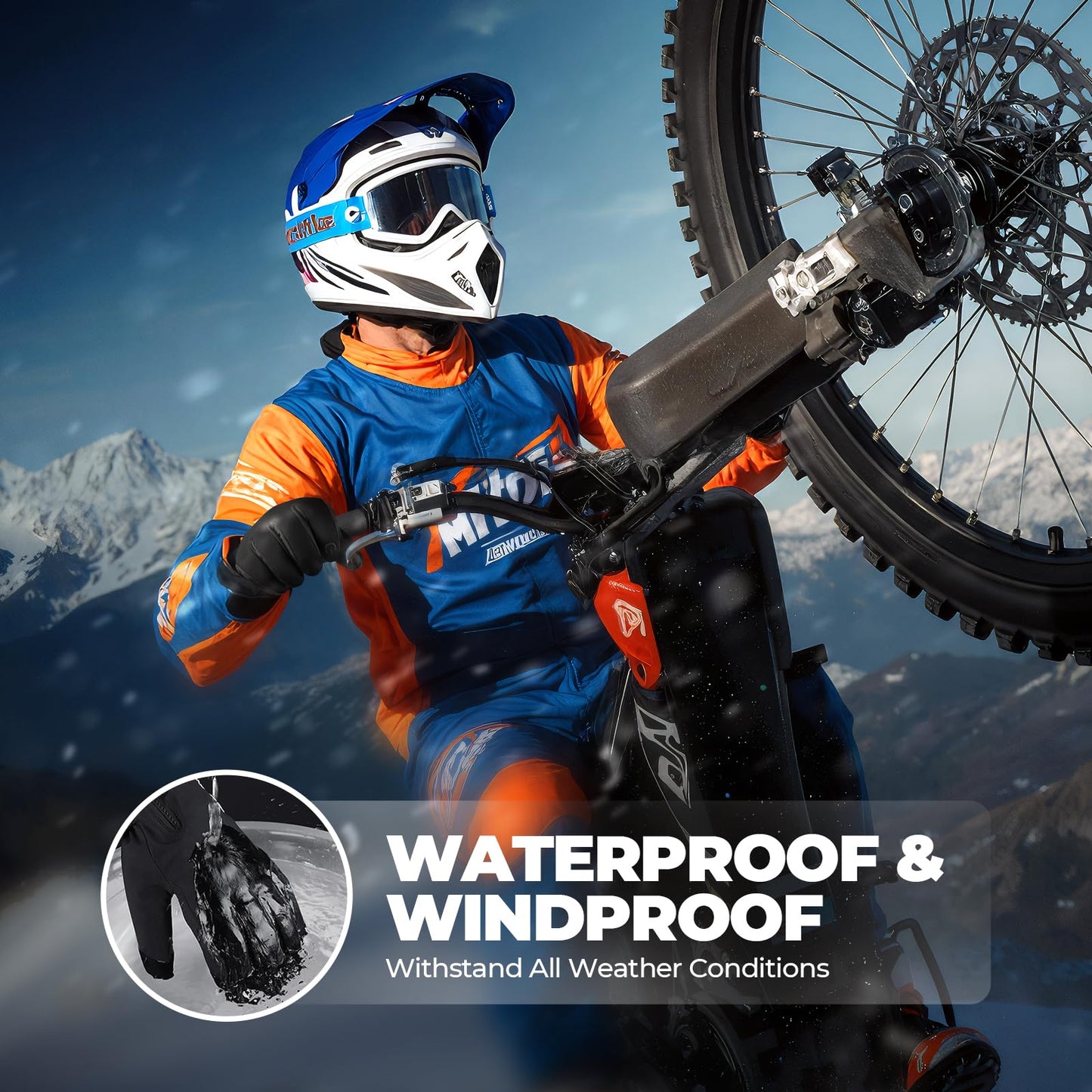 krosa 5-Layer Winter Gloves for Men & Women Made with 3M Thinsulate, -20℉ Waterproof Gloves for Cold Weather, Snow Ski Gloves with 10 Touchscreen Fingers