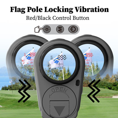 AILEMON 900 Yards Golf Laser Rangefinder with Slope Switch, Ultra-Clear Optics, Flag-Lock/Slope/Magnetic Stripe/Lightweight Goling Range Finder (Gray)