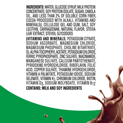 BOOST High Protein with Fiber Ready to Drink Complete Nutritional Drink, Rich Chocolate, 8 fl oz Bottle, 24 Pack