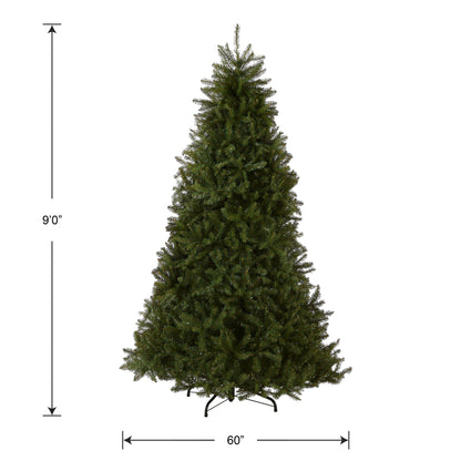 National Tree Company 9 ft Unlit Dunhill Fir Full Artificial Christmas Tree, 4,026 Tips, Includes Stand, Green