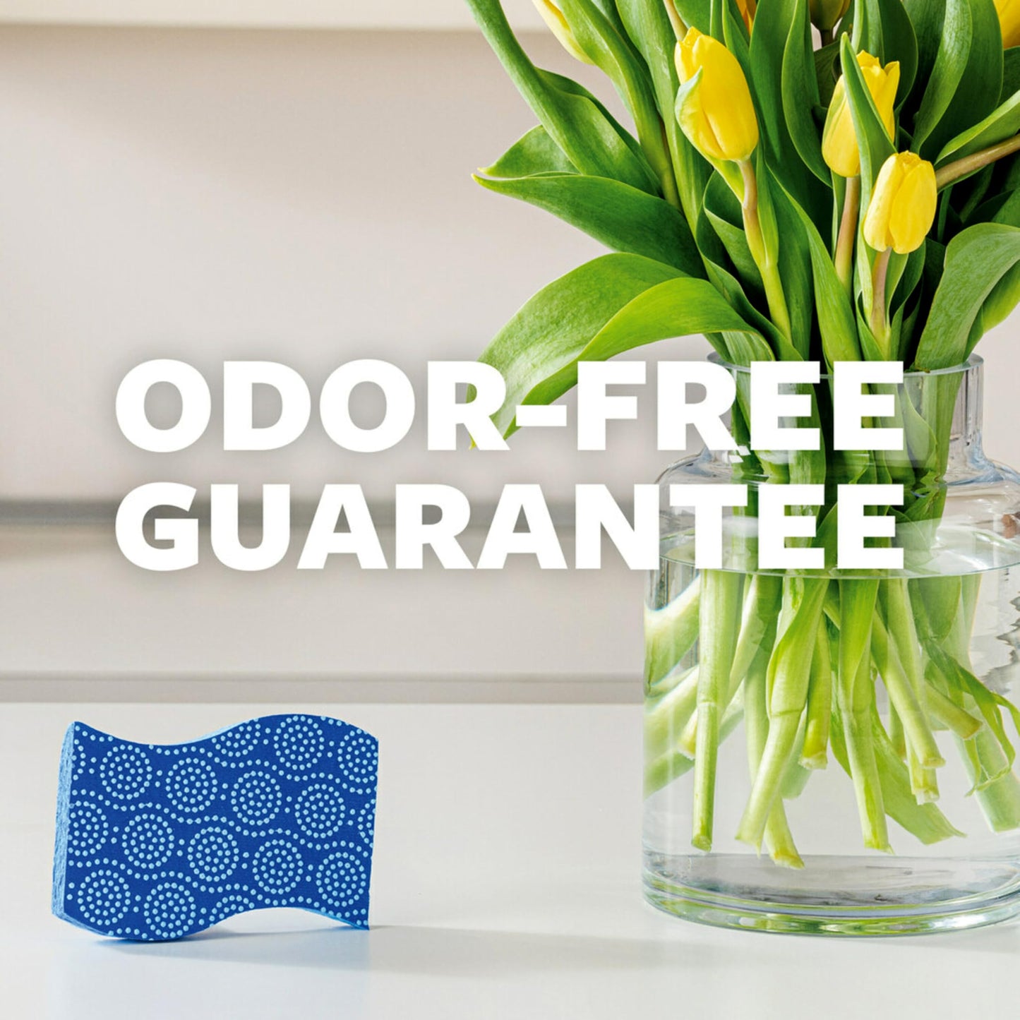 Scotch-Brite Scrub Dots Non-Scratch Scrub Sponge, Rinses Clean, For Washing Dishes and Cleaning Kitchen, 3 Scrub Sponges