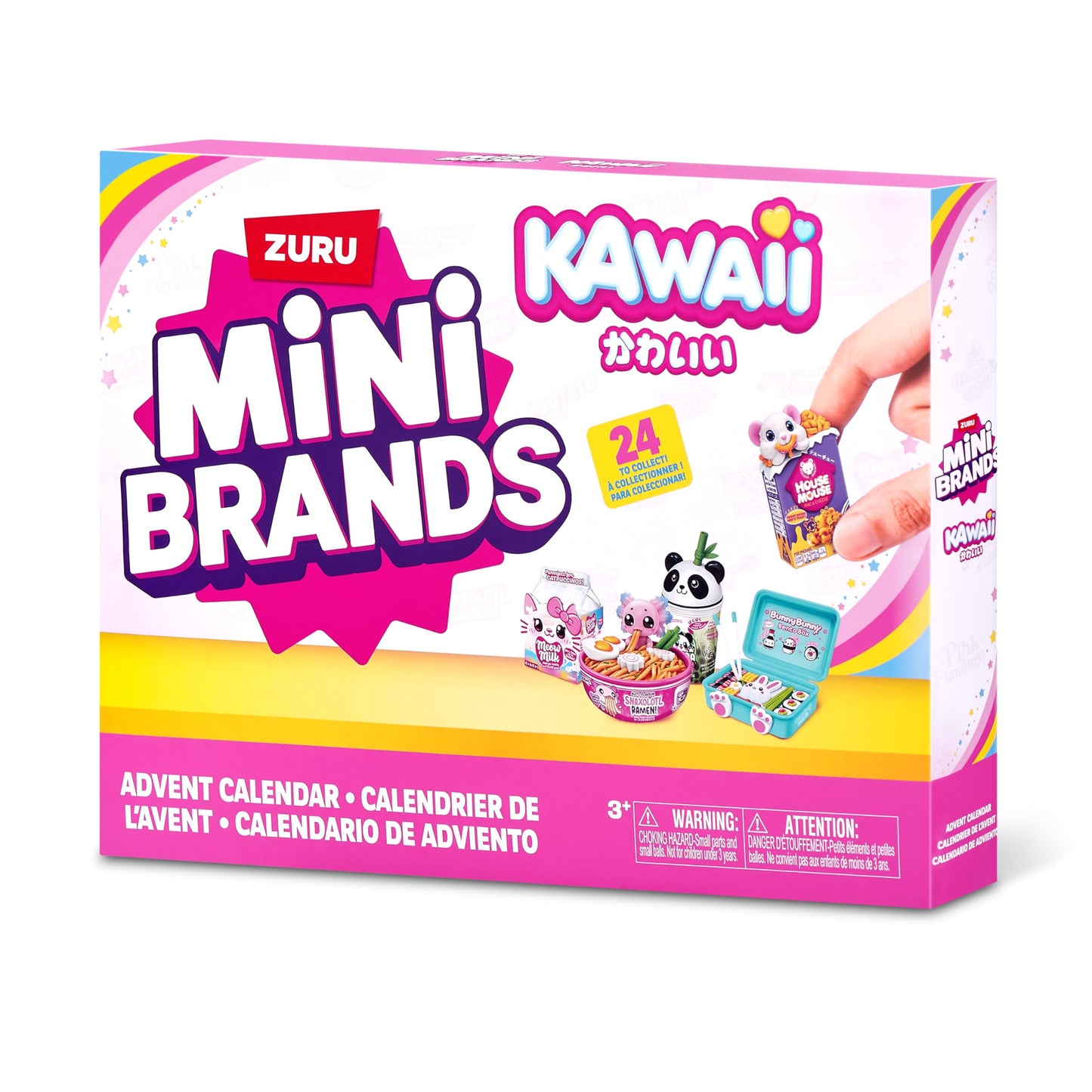 Mini Brands Kawaii Advent Calendar by ZURU, Collectible Seaonal Toys for Girls