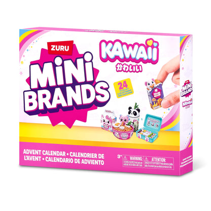 Mini Brands Kawaii Advent Calendar by ZURU, Collectible Seaonal Toys for Girls