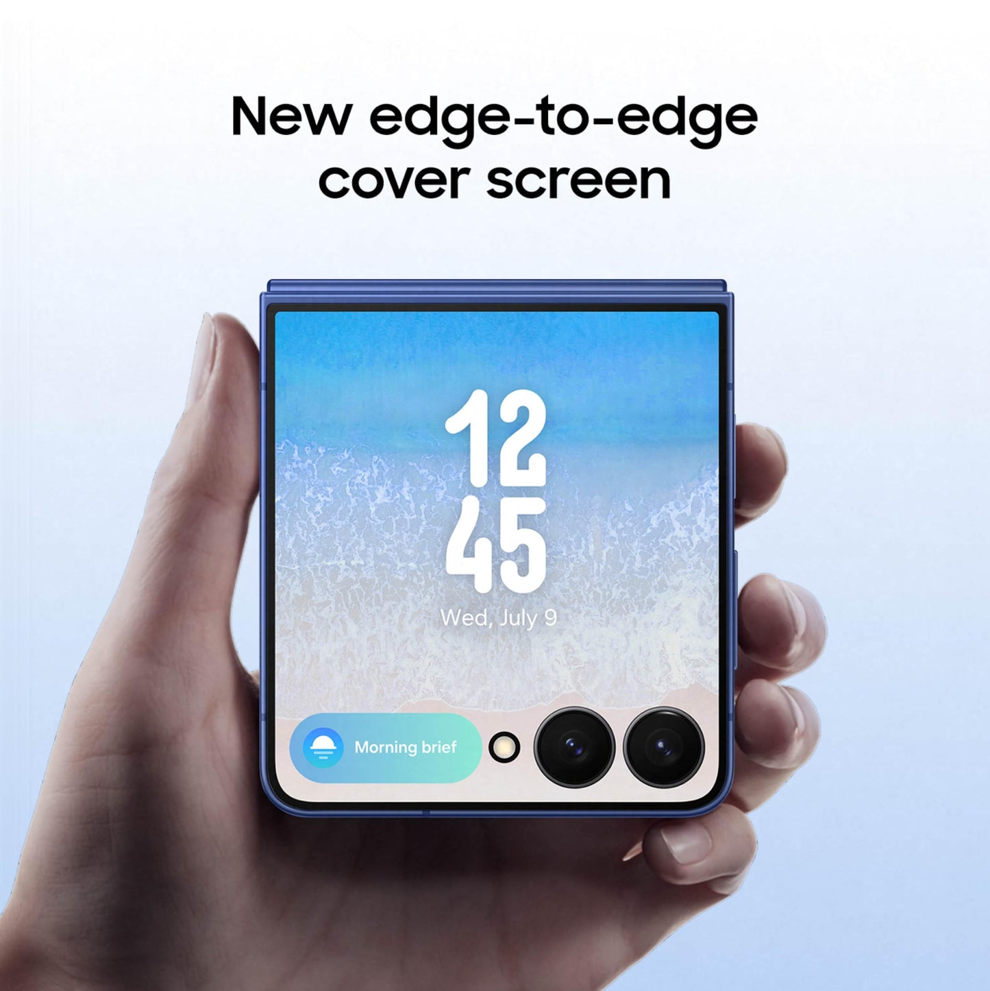 Samsung Galaxy Z Flip7 Cell Phone, 256GB AI Smartphone, Unlocked Android, high-res 50 MP Camera, Powerful Processor, Long Battery Life, 2025, US 1 Yr Manufacturer Warranty, Blue Shadow