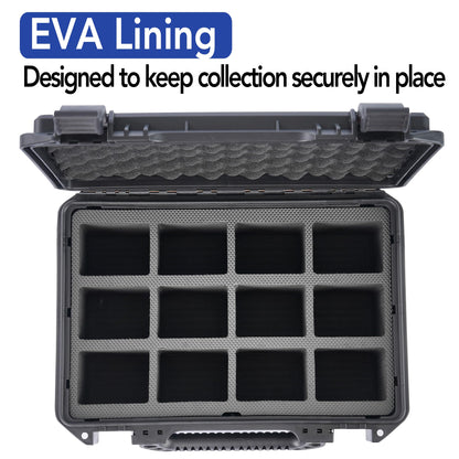 BOMIIPOR Toploader Storage Box, Holds 360+ Top Loaders - Premium Top Loader Case for 3" x 4" 35pt Rigid Cards,Top Loaders & Magnetic Card Holders, Sports Card Storage Boxes for Trading Cards