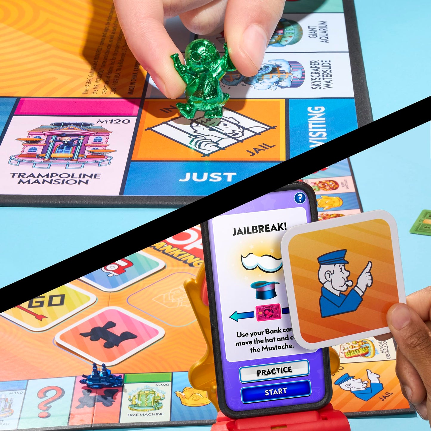 Monopoly App Banking Board Game | App-Enabled Game | Links to Smart Devices | Ages 8+ | 2 to 6 Players | 45 Mins. | Family Games for Kids