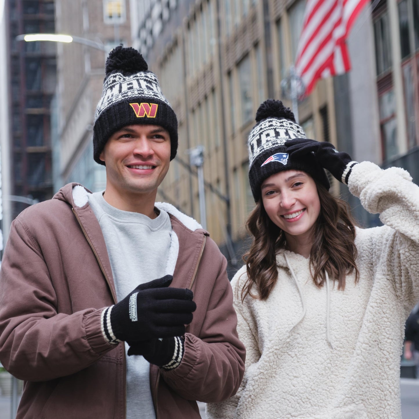 Ultra Game NFL Official Adults Unisex Super Soft Winter Beanie Knit Hat With Extra Warm Touch Screen Gloves, Philadelphia Eagles, Team Color 1, 1SIZE