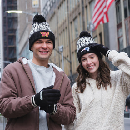 Ultra Game NFL Official Adults Unisex Super Soft Winter Beanie Knit Hat With Extra Warm Touch Screen Gloves, Philadelphia Eagles, Team Color 1, 1SIZE