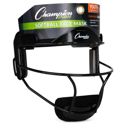 Champion Sports Steel Softball Face Mask - Classic Fielders Masks for Youth - Durable Head Guards - Premium Sports Accessories for Indoors and Outdoors - Purple