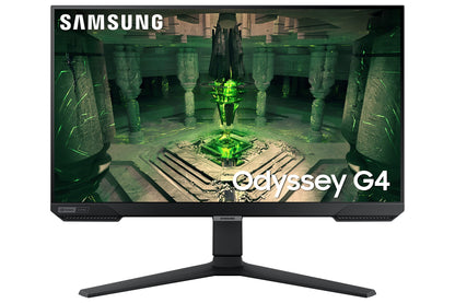 SAMSUNG 25" Odyssey G4 Series FHD Gaming Monitor, IPS, 240Hz, 1ms, G-Sync Compatible, AMD FreeSync Premium, HDR10, Ultrawide Game View, DisplayPort, HDMI, Fully Adjustable Stand, LS25BG402ENXGO