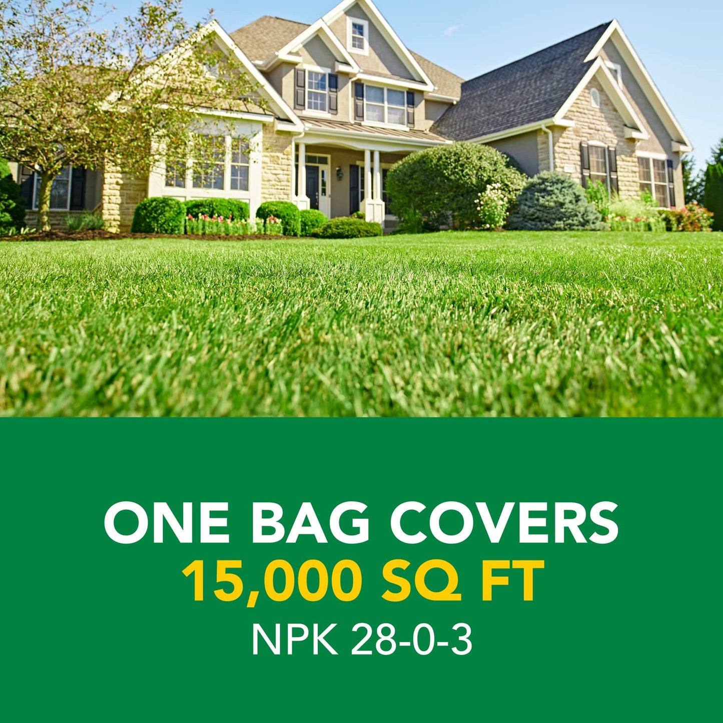Scotts Turf Builder Weed & Feed3, Weed Killer Plus Lawn Fertilizer, Controls Dandelion and Clover, 15,000 sq. ft., 42.87 lbs.