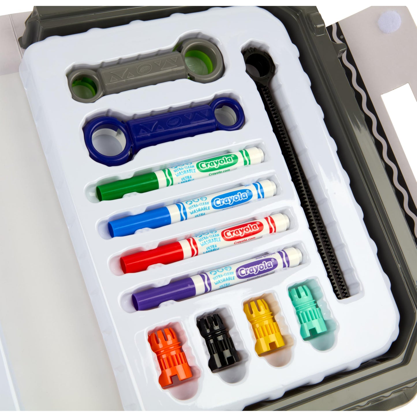 Crayola Colourwhirls Battle Arena Art Game, DIY Gyro Spin Art Toy, 4 Battling Spinning Top Toys, Birthday, Holiday for Kids, Ages 6+