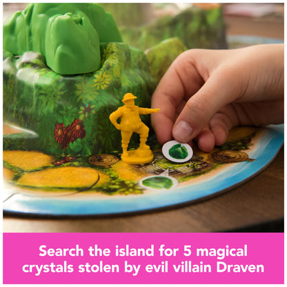 Spin Master Games, Jumanji Stampede, 3D Adventure Cooperative Board Game, for Fans of The Jumanji Movies, Face Off Against Jungle Emergencies, 2-4 Players, for Ages 8 & Up