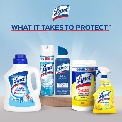 Lysol Disinfectant Wipes Bundle, Dorm Room Essentials, Multi-Surface Cleaning Wipes, For Disinfecting & Cleaning, Lemon & Lime Blossom, Crisp Linen, Mango & Hibiscus, 3x80 ct