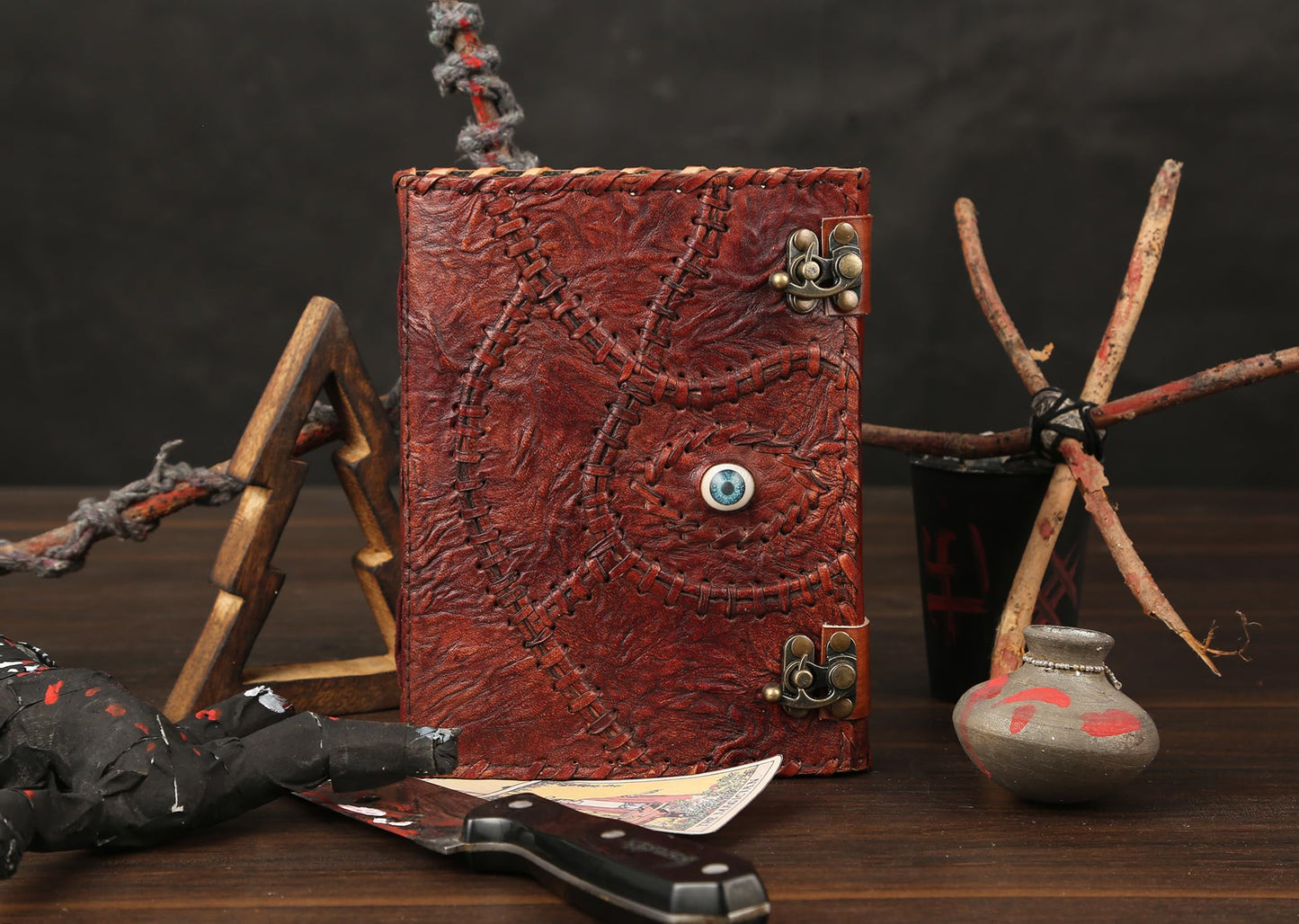 Hocus Pocus Book of Spells Hocus Pocus Decor Hocus Pocus Halloween Decorations Book of Shadows and Spell Book with Lock Witch Decor And Witch Decoartions Perfect for Spooky Gifts And Spooky Decor 8 x6 Inches