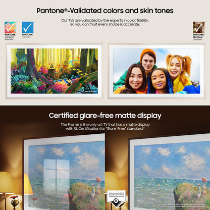 Samsung 65-Inch Class QLED 4K LS03D The Frame Series Quantum HDR Smart TV w/Dolby Atmos, Art Mode, Anti-Reflection, Customizable Frame, Slim Fit Wall Mount with Alexa Built-in (QN65LS03D, 2024 Model)
