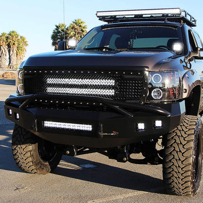 Nilight - ZH001 20Inch 126W Spot Flood Combo Led Off Road Led Light Bar 2PCS 18w 4Inch Flood LED Pods With 16AWG Wiring Harness Kit-2 Lead, 2 Years Warranty