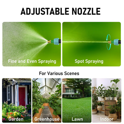 Battery Powered Garden Sprayer 2 Gallon, Electric Backpack Sprayer, Weed Yard Lawn Sprayer with 5 Mist Nozzles & Retractable Wand & Adjustable Strap for Lawn, Garden, Yard