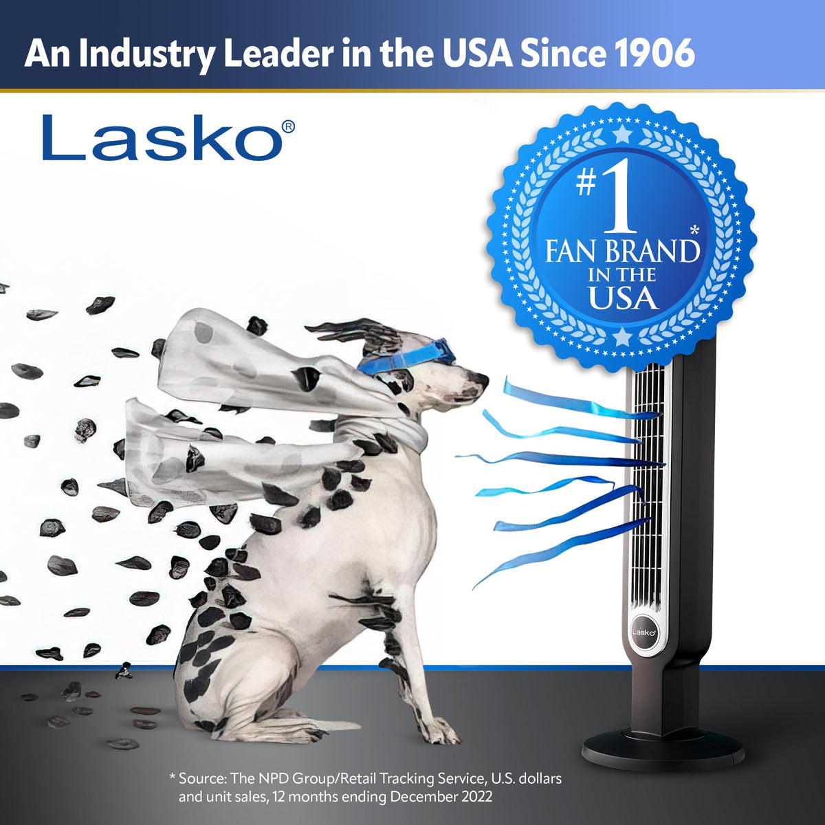 Lasko 12” Utility Fan for Job Site or Home Use, 289 CFM, Pivoting High Velocity Blower Fans, 3 Speeds, 2 Accessory Outlets 120V, Black, U12104