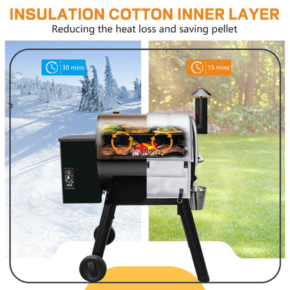Insulation Blanket for Traeger Pro 22,Pro 575,Ironwood 650 and Lil' Tex Elite Wood Pellet Smoker Grill,BAC626 Pro 22/575 Insulation Blanket Smoker Cover Replacement Parts Grills BBQ Winter Accessory