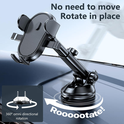Miracase Car Phone Holder, Phone Holders for Your Car with Suction Cup Base, Universal Powerful Suction Cell Phone Car Mount for Dashboard, Automobile Phone Mount Car for iPhone Samsung Smartphones