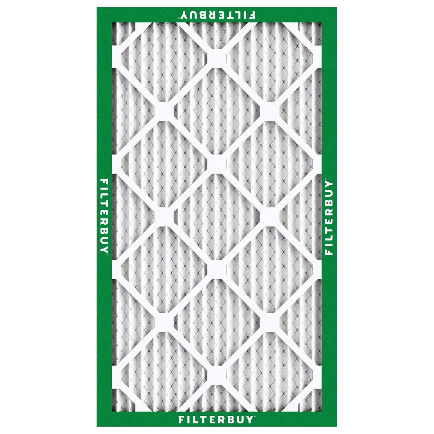 Filterbuy 16x25x1 Air Filter MERV 8 (MPR 700) Dust Defense Replacement (6-Pack), Electrostatic Pleated HVAC AC Furnace Filters, Made in USA (Actual Size: 15.50 x 24.50 x 0.75)
