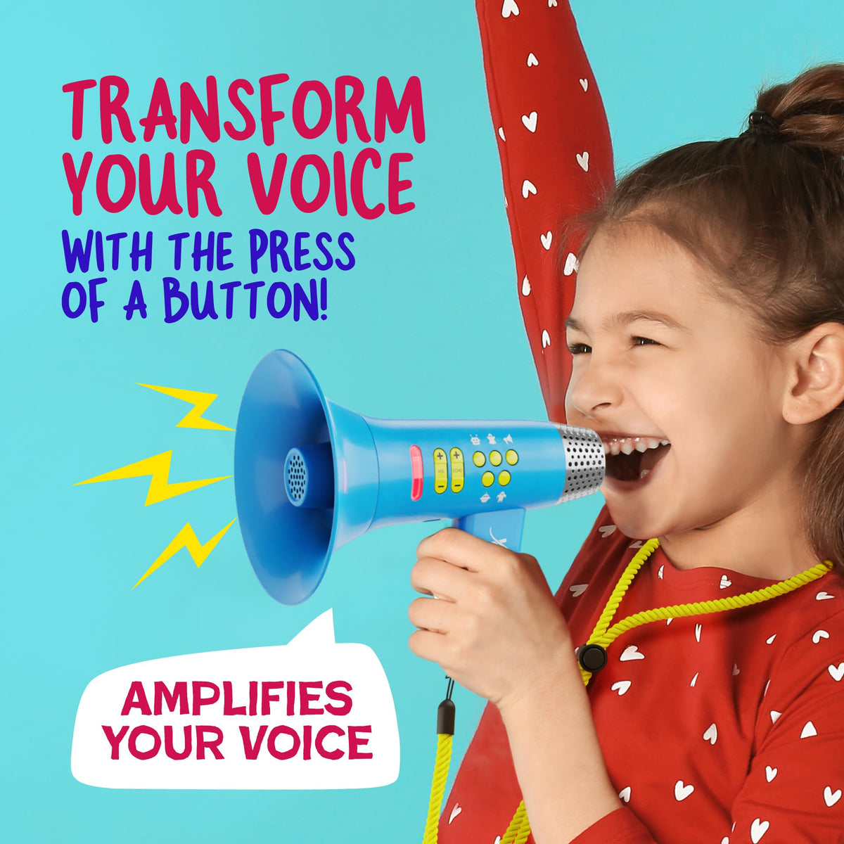 Mini Explorer Voice Changer for Kids for Kids - Voice Changing Device for Boys & Girls Ages 3-8+ Olds Birthday Gifts for 3, 4, 5, 7, 8 Year Old Boy - Toys Gift Ideas for Kid, Toddler